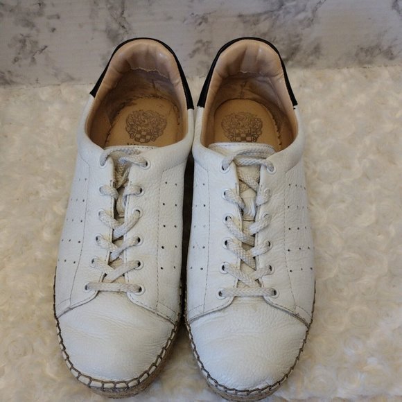 Vince Camuto VC Jinnie Women's Size 9M / 40 EU White Leather Shoe Sneaker &Twine - Picture 10 of 12